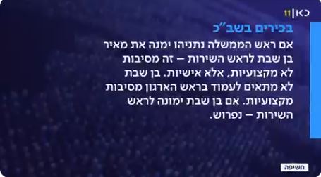 בכירים בשב"כ בשיחות סגורות: אם מאיר בן שבת ימונה לראש הארגון - נתפטר. אז תתפטרו אין כל סיבה שהוא לא יהיה ראש השבכ 5fcfbfbc443337fa